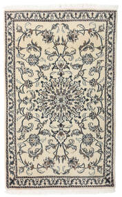  ナイン 絨毯 87X142 オリエンタル 手織り ベージュ/濃いグレー (ウール, ペルシャ/イラン)