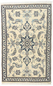  ナイン 絨毯 90X140 オリエンタル 手織り ベージュ/薄い灰色/黄色 (ウール, ペルシャ/イラン)