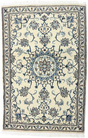  ナイン 絨毯 88X136 オリエンタル 手織り ベージュ/濃いグレー (ウール, ペルシャ/イラン)