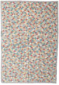  キリム アフガン オールド スタイル 絨毯 168X242 オリエンタル 手織り 薄い灰色/濃いグレー (ウール, アフガニスタン)