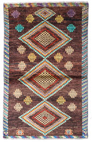  Moroccan Berber - Afghanistan 絨毯 87X141 モダン 手織り 濃い茶色/薄茶色 (ウール, アフガニスタン)