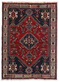 105X144 絨毯 カシュガイ Fine オリエンタル 深紅色の/赤 (ウール, ペルシャ/イラン)