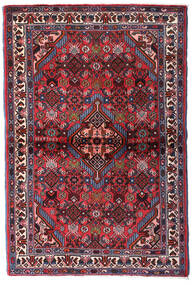  ハマダン 絨毯 100X150 オリエンタル 手織り 深紅色の/濃い茶色 (ウール, ペルシャ/イラン)