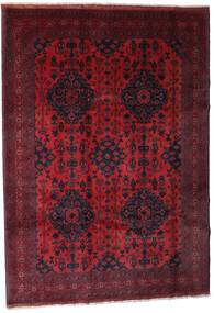  アフガン Khal Mohammadi 絨毯 203X288 オリエンタル 手織り 深紅色の (ウール, アフガニスタン)