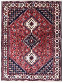  ヤラメー 絨毯 154X205 オリエンタル 手織り 赤/暗いピンク (ウール, )