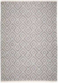  Bamboo シルク キリム 絨毯 300X400 モダン 手織り 薄い灰色 大きな (ウール/バンブーシルク, インド)