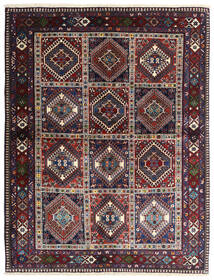  ヤラメー 絨毯 150X195 オリエンタル 手織り 暗いピンク/赤 (ウール, )