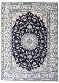  ナイン 絨毯 202X276 オリエンタル 手織り 薄い灰色/ホワイト/クリーム色 (ウール, ペルシャ/イラン)