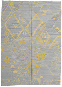  キリム Ariana 絨毯 213X289 モダン 手織り 薄い灰色/濃いグレー (ウール, アフガニスタン)