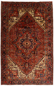 絨毯 オリエンタル ヘリーズ 絨毯 258X397 深紅色の/茶 大きな (ウール, ペルシャ/イラン)