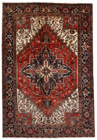 手織り ヘリーズ 絨毯 208X304 ペルシャ ウール 絨毯 赤/茶 絨毯 