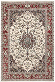  250X360 大 イスファハン 絹の縦糸 絨毯 