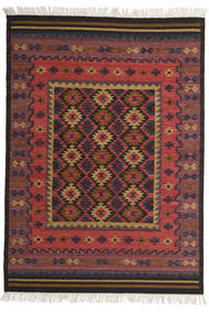 絨毯 手織り キリム Marmaris 絨毯 - 赤/紫 140X200 赤/紫 (ウール, インド)