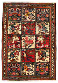 バクティアリ Collectible 絨毯 113X161 オリエンタル 手織り 濃い茶色/赤 (ウール, ペルシャ/イラン)