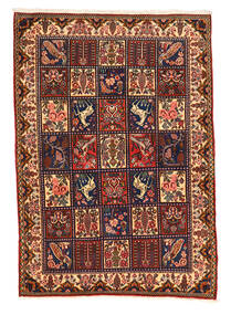  バクティアリ Collectible 絨毯 108X152 オリエンタル 手織り 濃い茶色/黒 (ウール, ペルシャ/イラン)