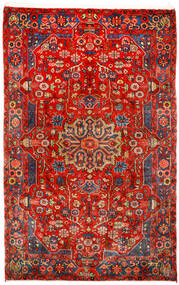  ナハバンド オールド 絨毯 155X246 オリエンタル 手織り 錆色/深紅色の (ウール, ペルシャ/イラン)