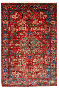  ナハバンド オールド 絨毯 155X230 オリエンタル 手織り 深紅色の/錆色 (ウール, ペルシャ/イラン)