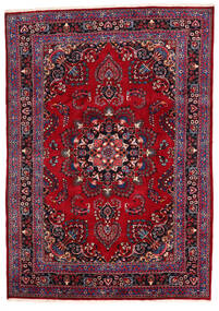  マシュハド 絨毯 198X280 オリエンタル 手織り 深紅色の/黒 (ウール, ペルシャ/イラン)