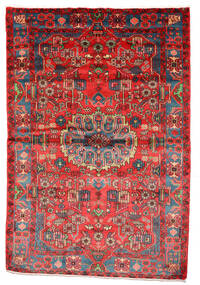  ナハバンド オールド 絨毯 154X230 オリエンタル 手織り 濃い茶色/赤 (ウール, ペルシャ/イラン)