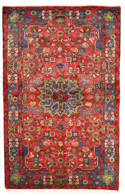  ナハバンド オールド 絨毯 155X241 オリエンタル 手織り 深紅色の/錆色 (ウール, ペルシャ/イラン)