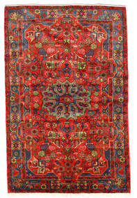  ナハバンド オールド 絨毯 157X243 オリエンタル 手織り 深紅色の/赤 (ウール, ペルシャ/イラン)