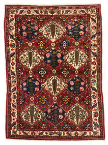  バクティアリ Collectible 絨毯 106X149 オリエンタル 手織り 深紅色の/黒 (ウール, ペルシャ/イラン)