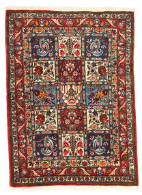 バクティアリ Collectible 絨毯 105X140 オリエンタル 手織り 濃い茶色/深紅色の (ウール, ペルシャ/イラン)