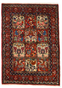  バクティアリ Collectible 絨毯 106X150 オリエンタル 手織り 濃い茶色/深紅色の (ウール, ペルシャ/イラン)