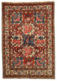  バクティアリ Collectible 絨毯 103X148 オリエンタル 手織り 深紅色の/濃い茶色 (ウール, ペルシャ/イラン)