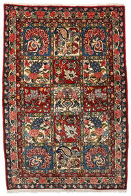 バクティアリ Collectible 絨毯 107X156 オリエンタル 手織り 濃い茶色/深紅色の (ウール, ペルシャ/イラン)