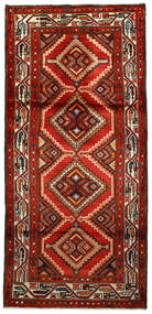  ホセイナバード 絨毯 89X192 オリエンタル 手織り 廊下 カーペット 錆色/濃い茶色 (ウール, ペルシャ/イラン)