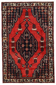  ハマダン 絨毯 130X205 オリエンタル 手織り 深紅色の/錆色 (ウール, ペルシャ/イラン)