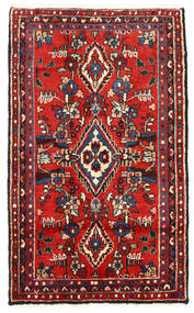  リリアン 絨毯 63X105 オリエンタル 手織り 錆色/紺色の (ウール, ペルシャ/イラン)