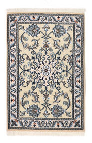  ナイン 絨毯 59X90 オリエンタル 手織り 濃いグレー/ベージュ/薄い灰色 (ウール, ペルシャ/イラン)