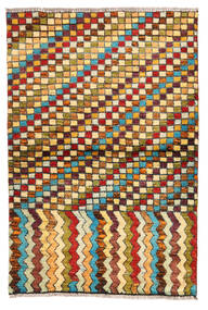  Moroccan Berber - Afghanistan 絨毯 97X141 モダン 手織り 濃い茶色/薄茶色 (ウール, アフガニスタン)