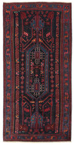  クルド 絨毯 140X282 オリエンタル 手織り 廊下 カーペット 濃いグレー/深紅色の (ウール, )