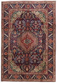  タブリーズ 絨毯 201X295 ペルシャ ウール 絨毯 赤/濃い紫 絨毯 