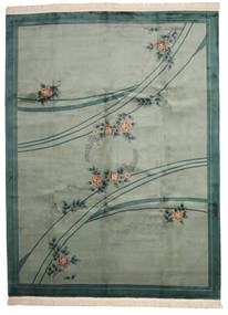  中国 90 Line 絨毯 274X366 オリエンタル 手織り 薄い灰色/深緑色の 大きな (ウール, 中国)