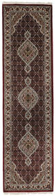 82X303 絨毯 タブリーズ Royal 絨毯 オリエンタル 廊下 カーペット 茶/深紅色の (インド)