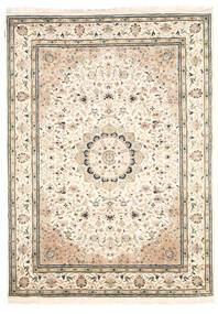  ナイン インド 絨毯 173X240 オリエンタル 手織り ベージュ/ホワイト/クリーム色 ( インド)