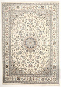  ナイン インド 絨毯 293X415 オリエンタル 手織り 薄い灰色/ベージュ 大きな ( インド)