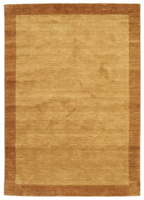 Handloom Frame 160X230 ゴールド 単色 ウール 絨毯 絨毯 
