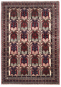  アフシャル/Sirjan 絨毯 90X128 オリエンタル 手織り 深紅色の/赤 (ウール, )
