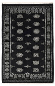 136X190 絨毯 パキスタン ブハラ 2Ply オリエンタル 黒/グレー (ウール, パキスタン)