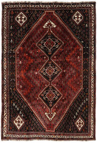 絨毯 手織り シラーズ 絨毯 222X322 深紅色の/茶 (ウール, ペルシャ/イラン)