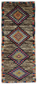  Moroccan Berber - Afghanistan 絨毯 82X192 モダン 手織り 廊下 カーペット 黒/深紅色の (ウール, アフガニスタン)