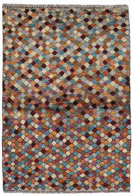 Moroccan Berber - Afghanistan 絨毯 94X140 モダン 手織り 深紅色の/薄い灰色 (ウール, アフガニスタン)