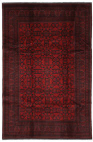 193X290 絨毯 オリエンタル アフガン Khal Mohammadi 絨毯 黒/深紅色の (ウール, アフガニスタン)
