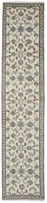  ナイン 絨毯 80X374 オリエンタル 手織り 廊下 カーペット オリーブ色/黒 (ウール, ペルシャ/イラン)