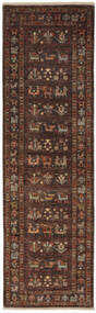  Ziegler Ariana 絨毯 90X297 オリエンタル 手織り 廊下 カーペット 黒/濃い茶色 (ウール, アフガニスタン)